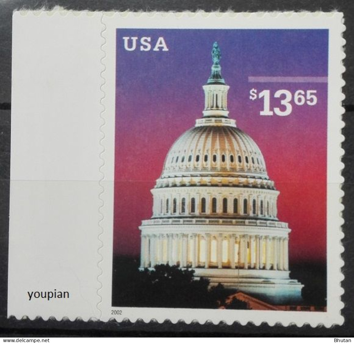 USA 2002, Capitol Dome, MNH Unusual Single Stamp - Neufs