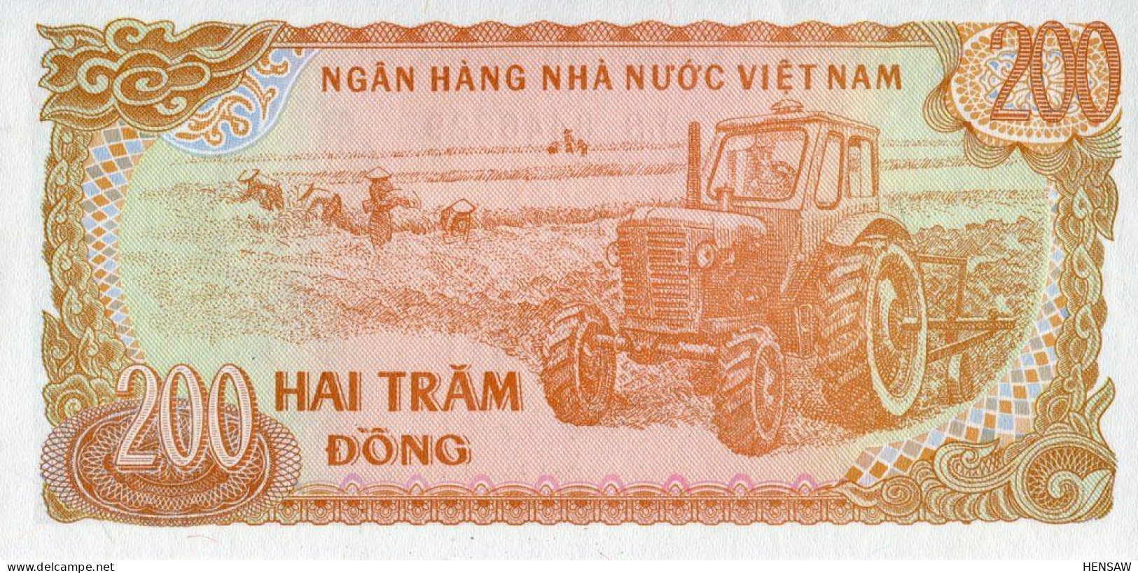 VIETNAM 200 DONG 1987 P 100c UNC SC NUEVO - Vietnam