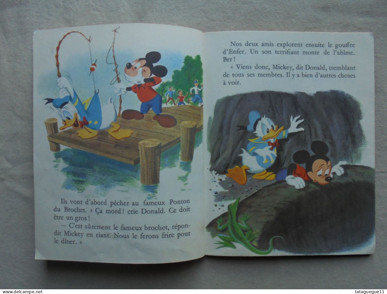 Ancien - Livre Donald Sur L'Ile Aux Cents Merveilleuses Les Albums Roses 1961 - Disney