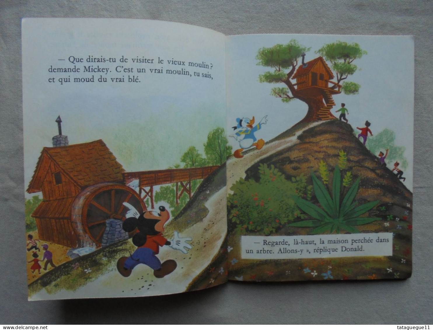 Ancien - Livre Donald Sur L'Ile Aux Cents Merveilleuses Les Albums Roses 1961 - Disney