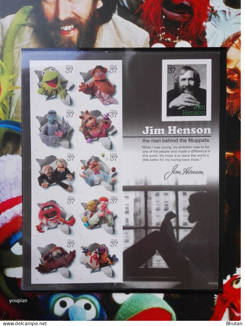 USA 2005, Jim Henson And The Muppets, MNH S/S - Ongebruikt