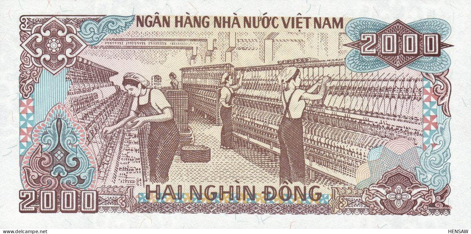 VIETNAM 2000 DONG 1988 P 107a UNC SC NUEVO - Vietnam