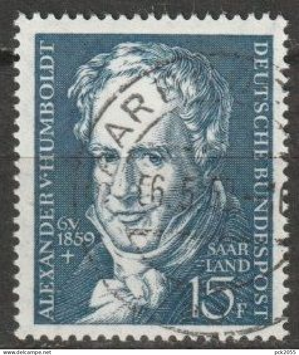 Saarland 1959 MiNr.448   O Gestempelt  100. Todestag Von Alexander Von Humboldt ( A 886 ) - Oblitérés