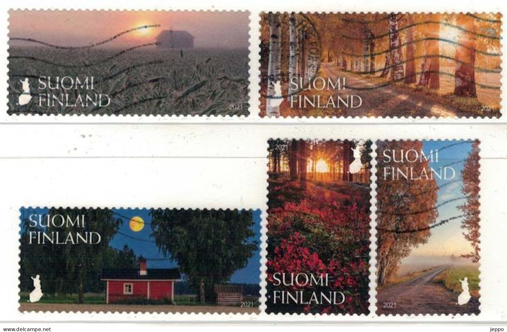 2021 Finland, Glimmer Of Fall, Complete Set Used. - Gebruikt