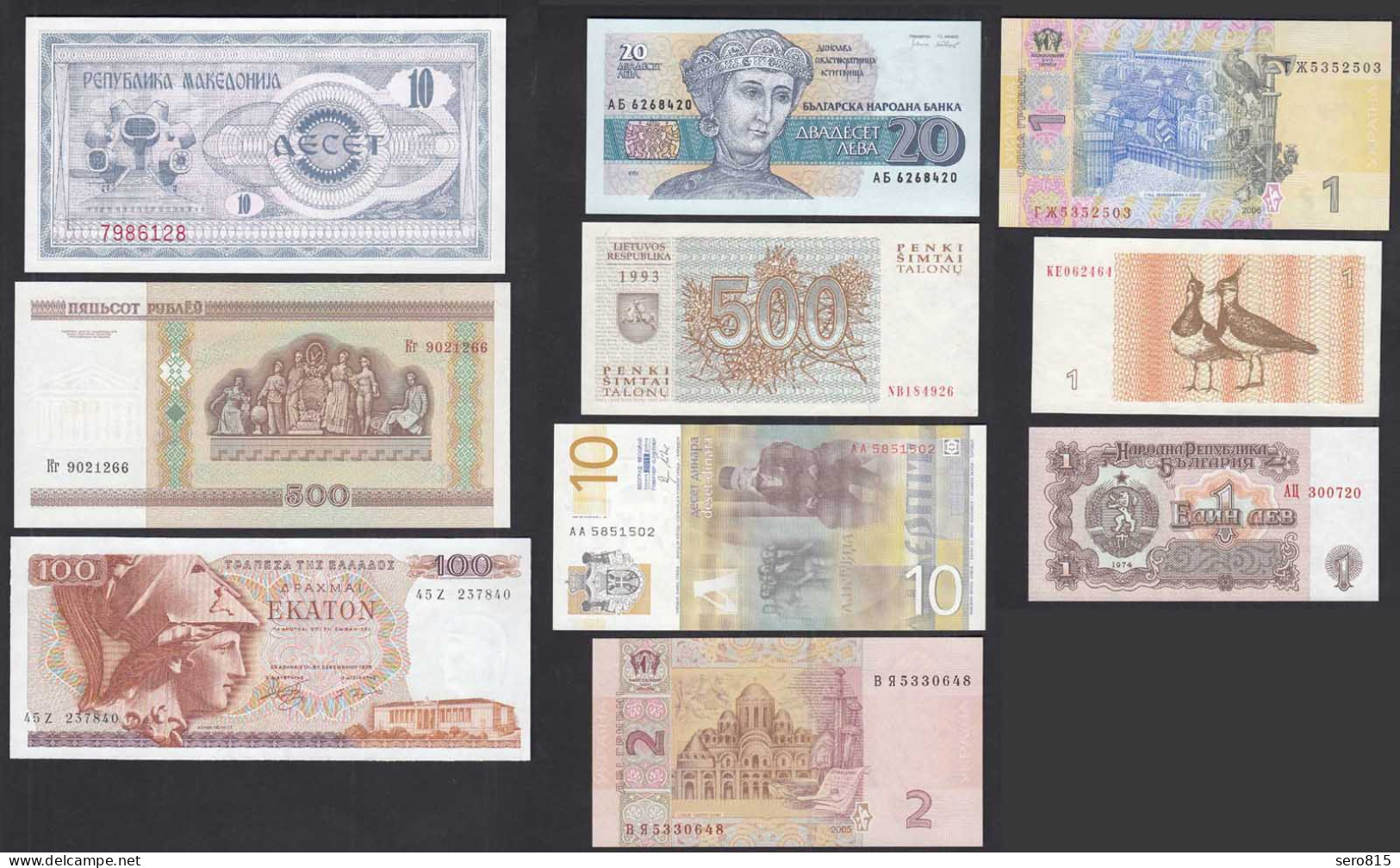 10 Stück Verschiedene Banknoten Der Welt UNC    (32221 - Otros & Sin Clasificación