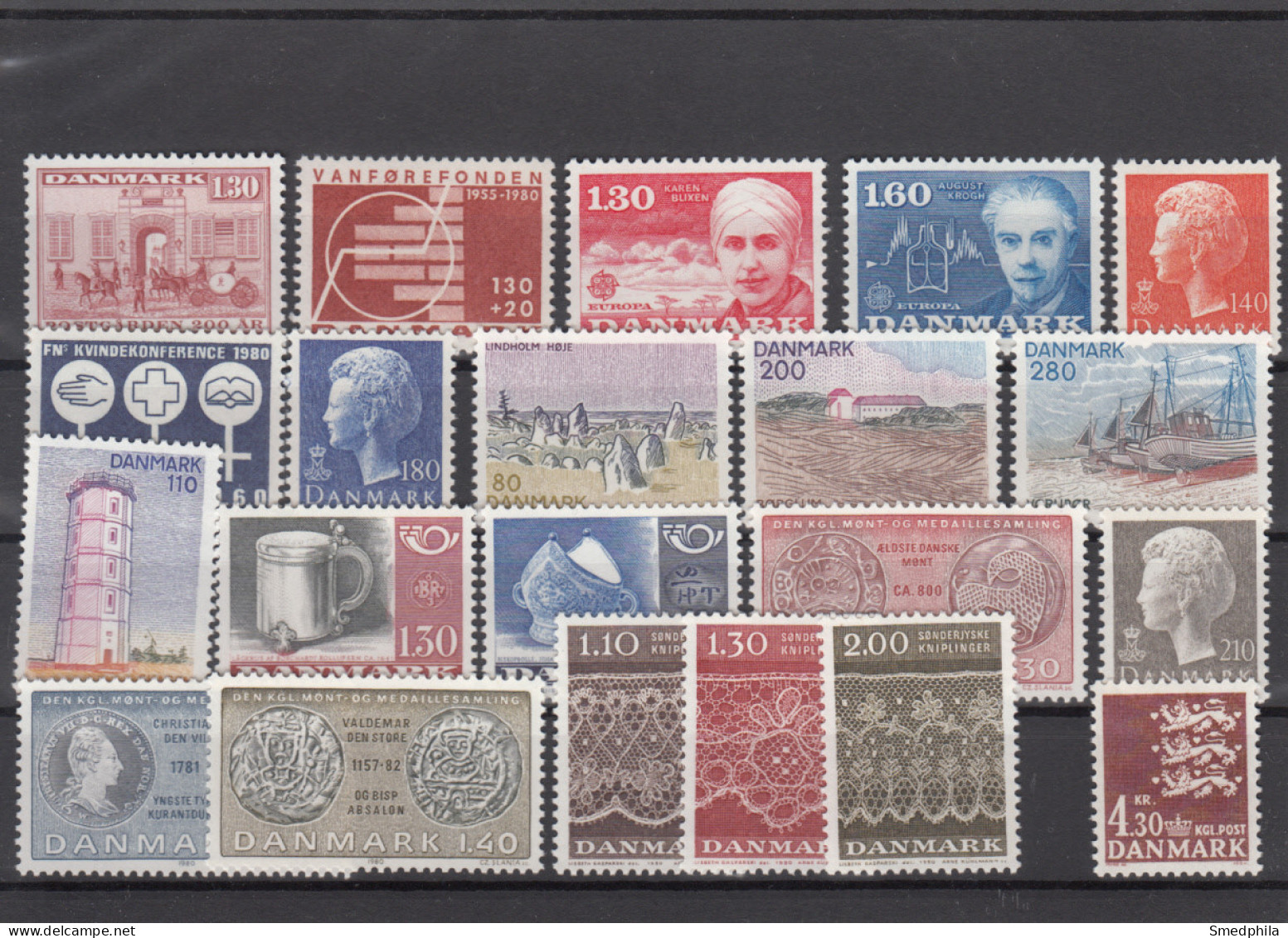 Denmark 1980 - Full Year MNH ** - Full Years