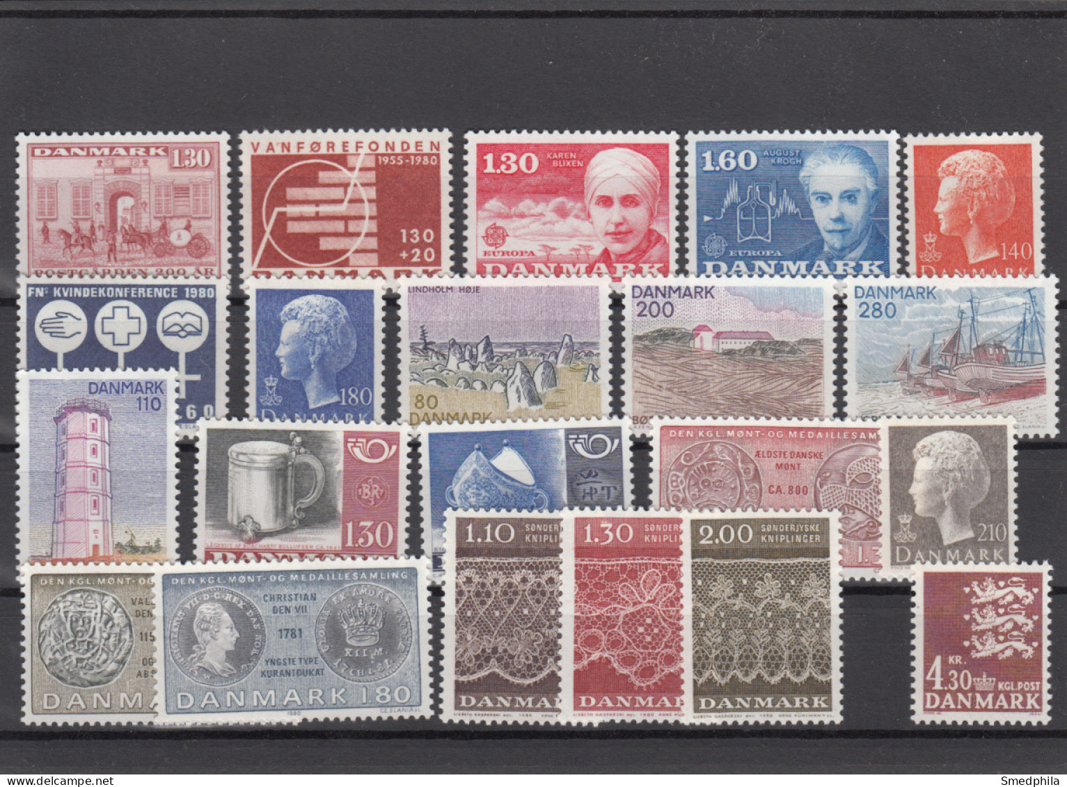 Denmark 1980 - Full Year MNH ** - Annate Complete