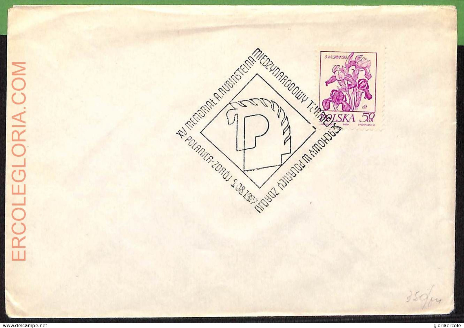 ZA0337a - POLAND - Postal History - SPECIAL POSTMARK On  COVER - Chess - 1977 - Echecs