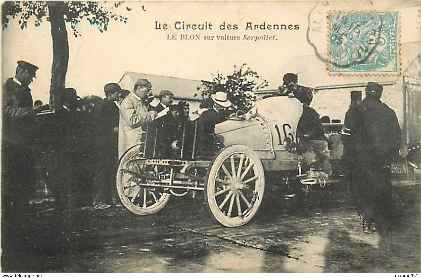 08 AUTOMOBILE- LE CIRCUIT DES ARDENNES - Le Blon Sur Voiture Serpollet - Rallye