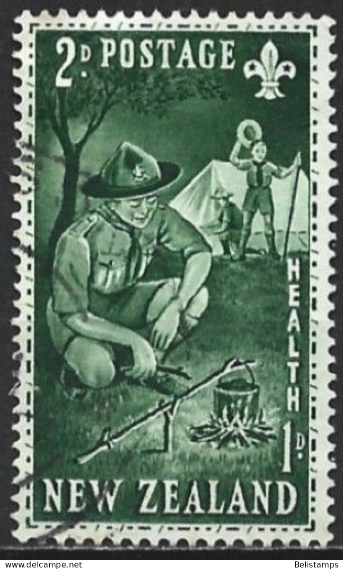 New Zealand 1953. Scott #B43 (U) Boy Scout At Camp - Service