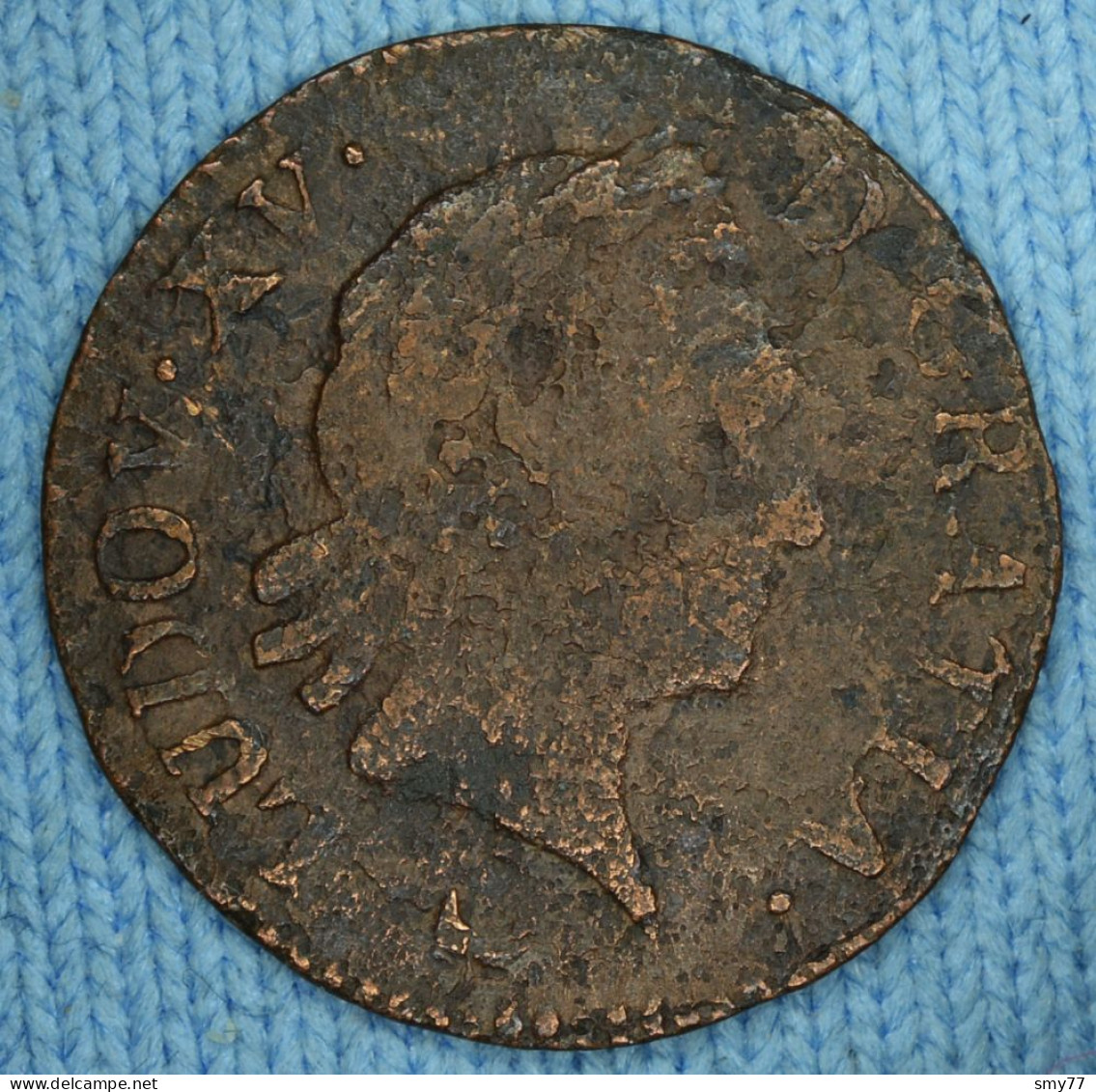 France • Liard 1774 AA (Metz) •  Louis XV •  Gad# 272 - Dy# 1701 • [24-179] - 1715-1774 Luigi XV Il Beneamato