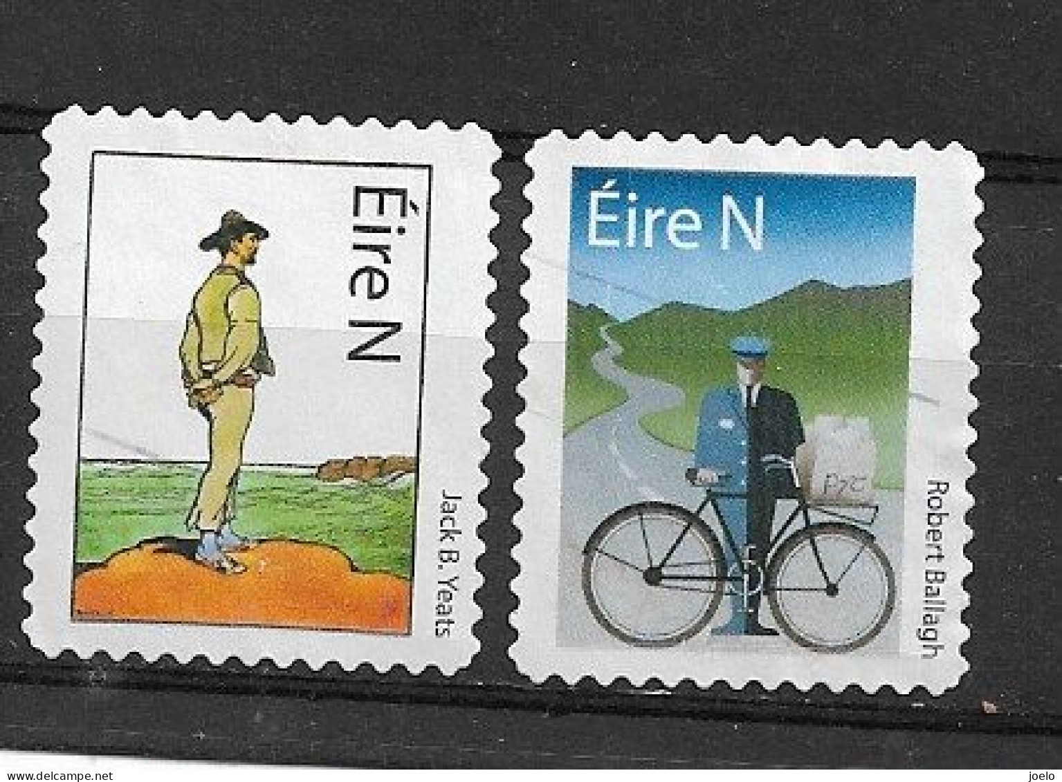 IRELAND 2022 ART ON A STAMP PAIR - Gebruikt