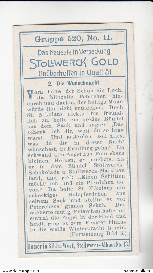 Stollwerck Album No 13 Der Graue Schuh  Die Wunschnacht   Grp 520 # 2 Von 1912 - Stollwerck