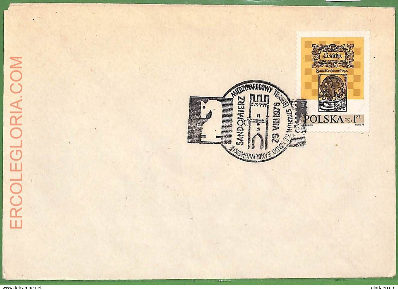 ZA0338 - POLAND - Postal History - SPECIAL POSTMARK On  COVER - Chess - 1976 - Echecs