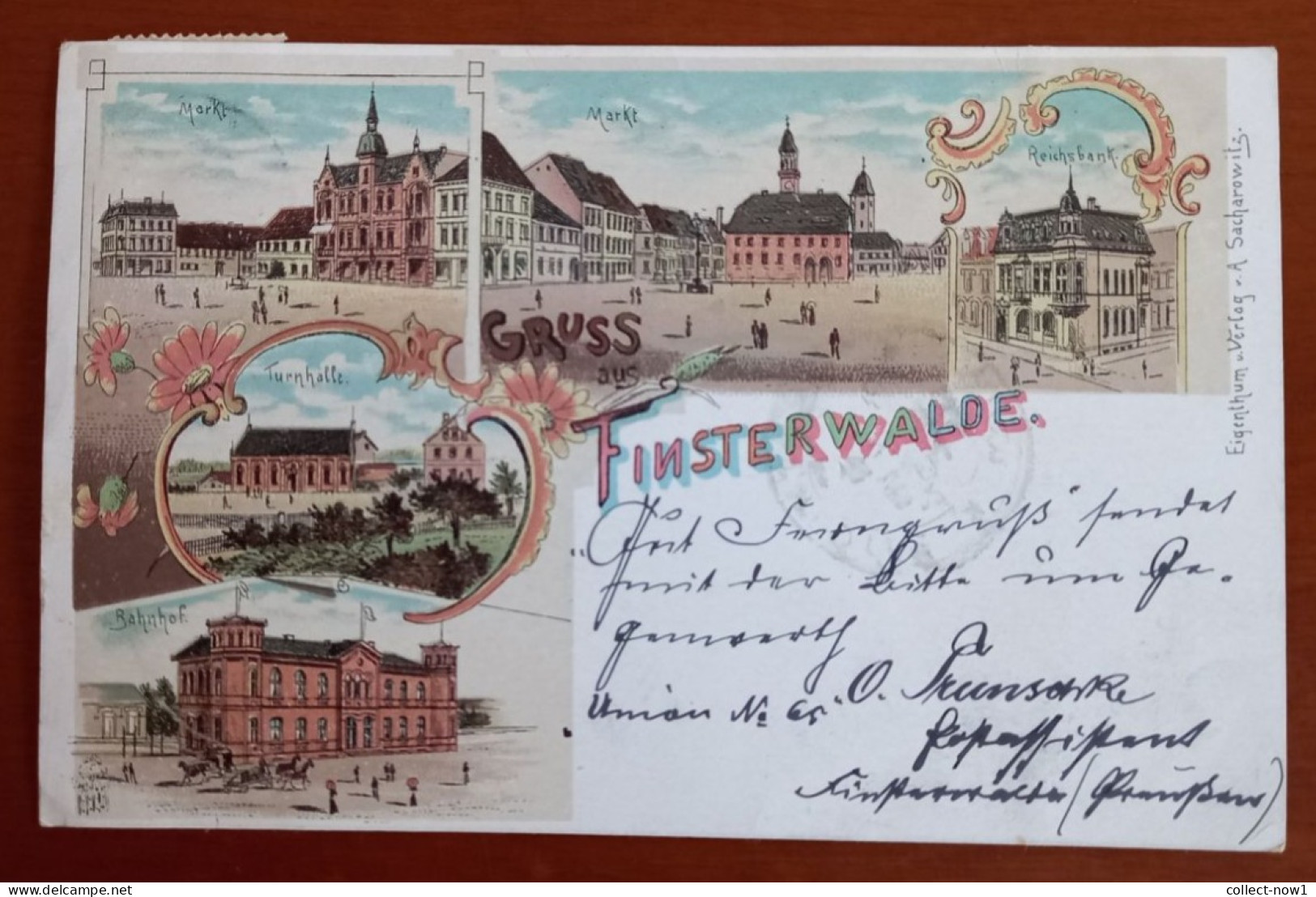 #6 GERMANY  GRUSS AUS FINSTERWALDE - Sent To Keuprulu 1897 - Ottoman Turkey - Finsterwalde