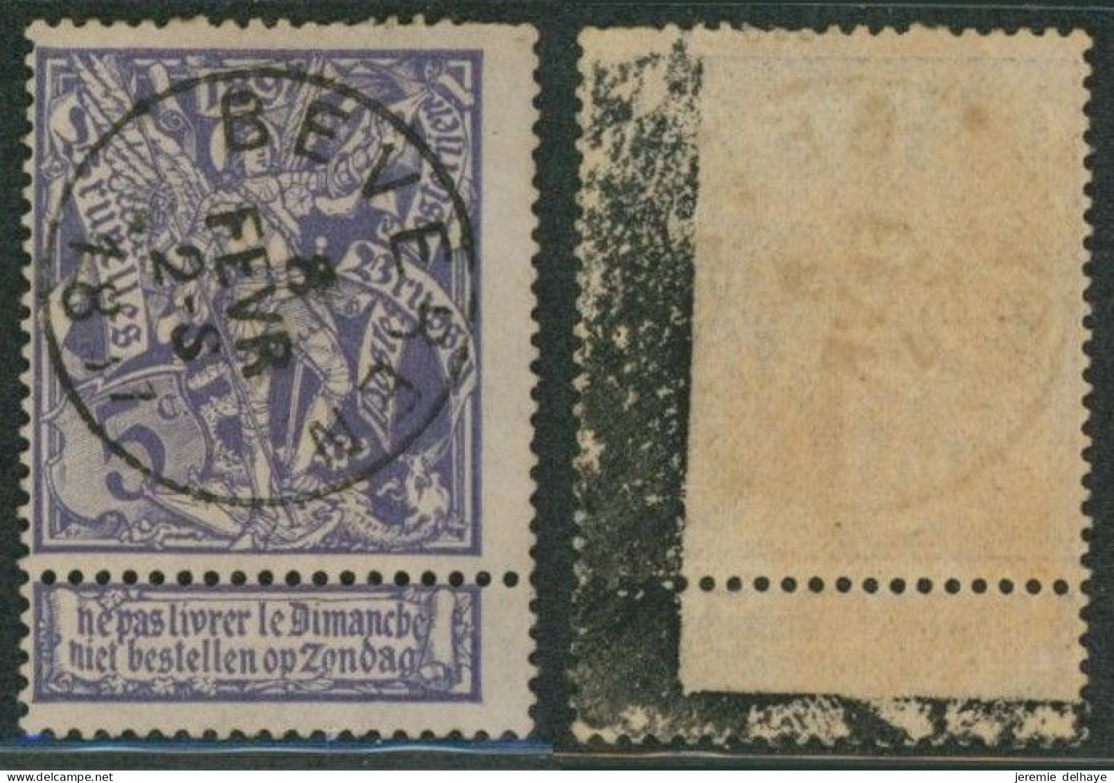 Expositions - N°71 Obl Simple Cercle "Beveren"   // (AD) - 1894-1896 Exposiciones