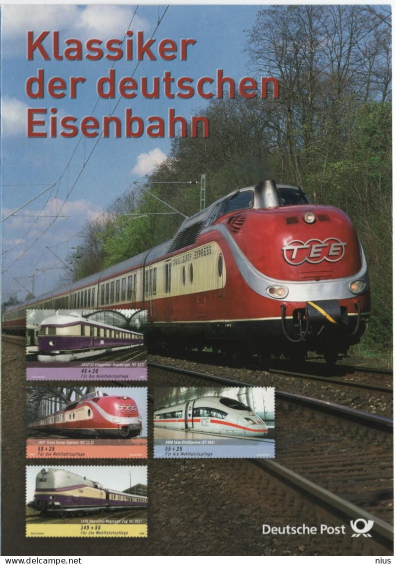 Germany Deutschland 2006 Für Die Wohlfahrtspflege, Eisenbahn Zug Train Railway Railroad, Canceled In Berlin - 2001-2010