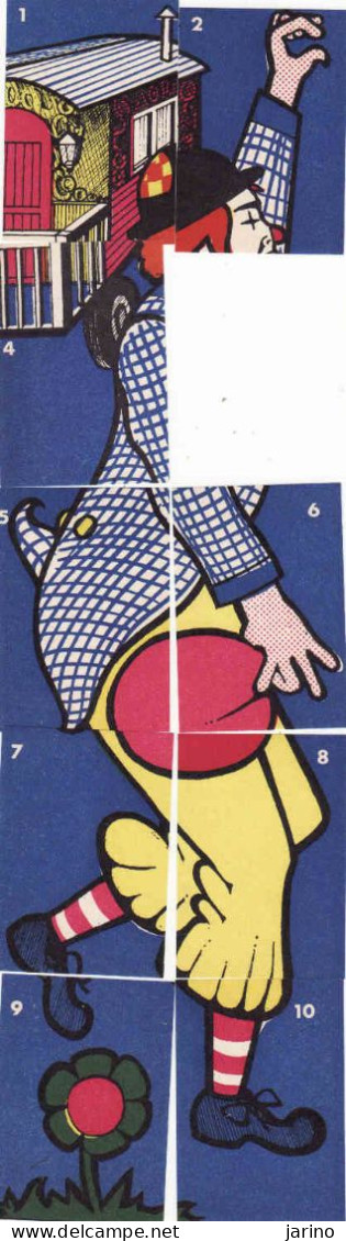 9 Dutch Matchbox Labels, Puzzle Clown, Holland, Netherlands - Boites D'allumettes - Etiquettes