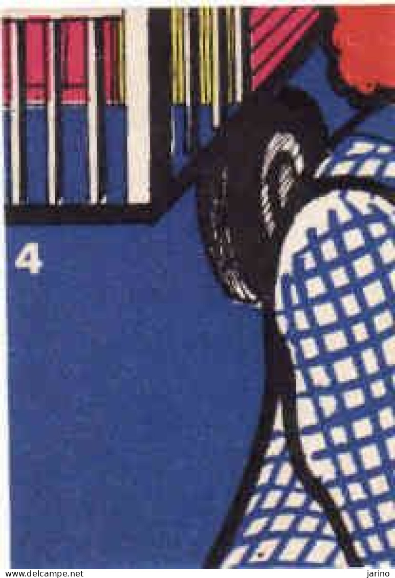 Dutch Matchbox Label, Label From Puzzle Clown Nr. 4, Holland, Netherlands - Boites D'allumettes - Etiquettes