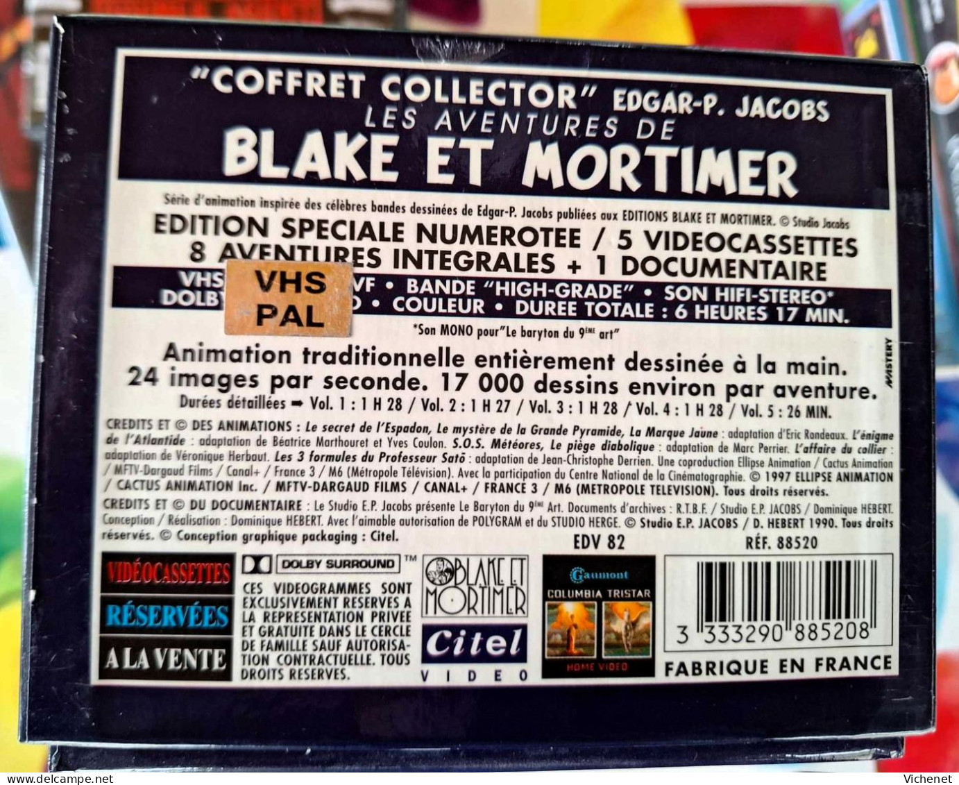 Les Aventures de Blake & Mortimer - Coffret 5 cassettes - N° 14758 / 15000