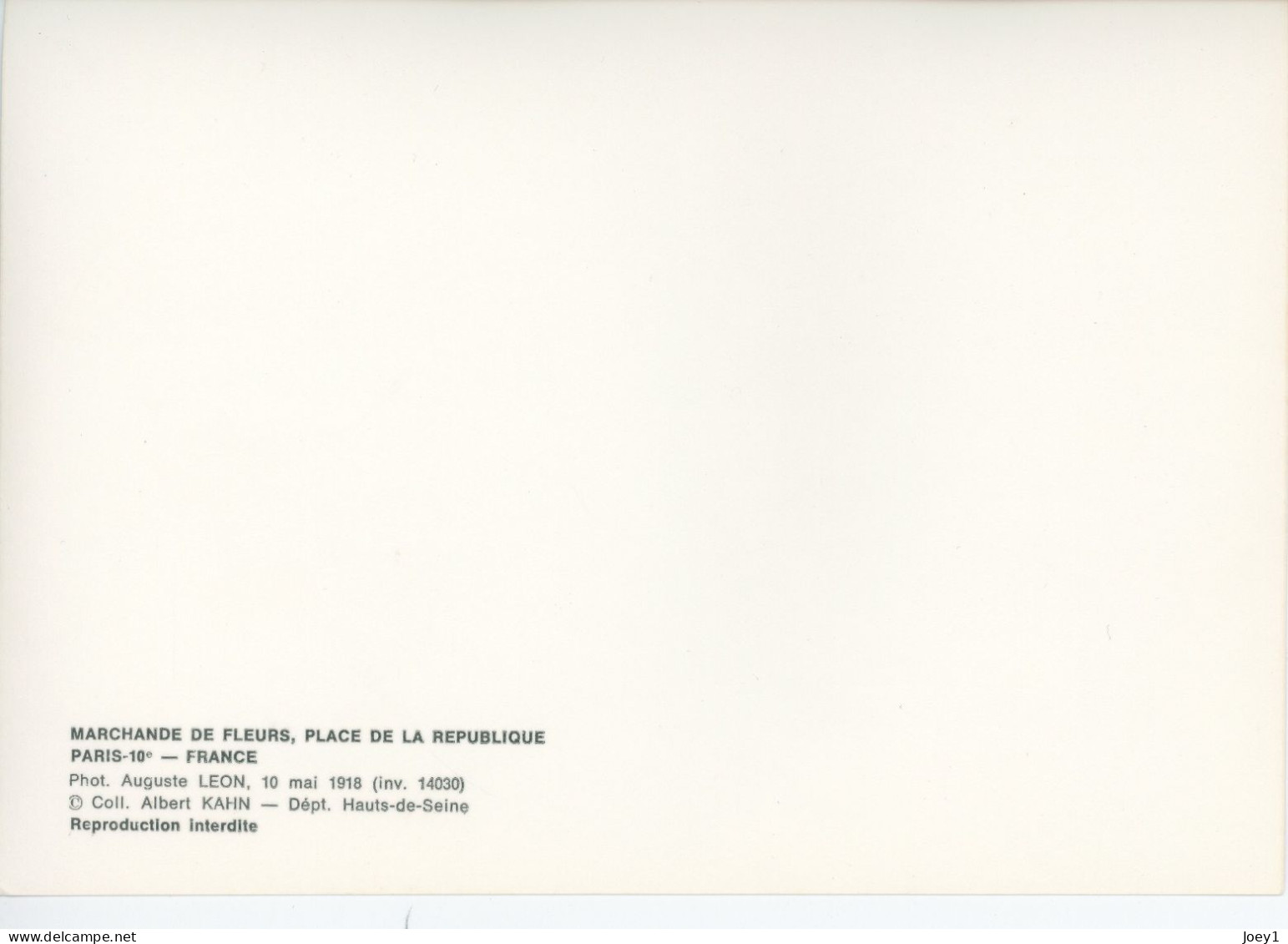 Photo Paris Collection Albert Kahn ,marchande De Fleurs Place De La République,couleur,tirage Kahn Années 60,introuvable - Album & Collezioni
