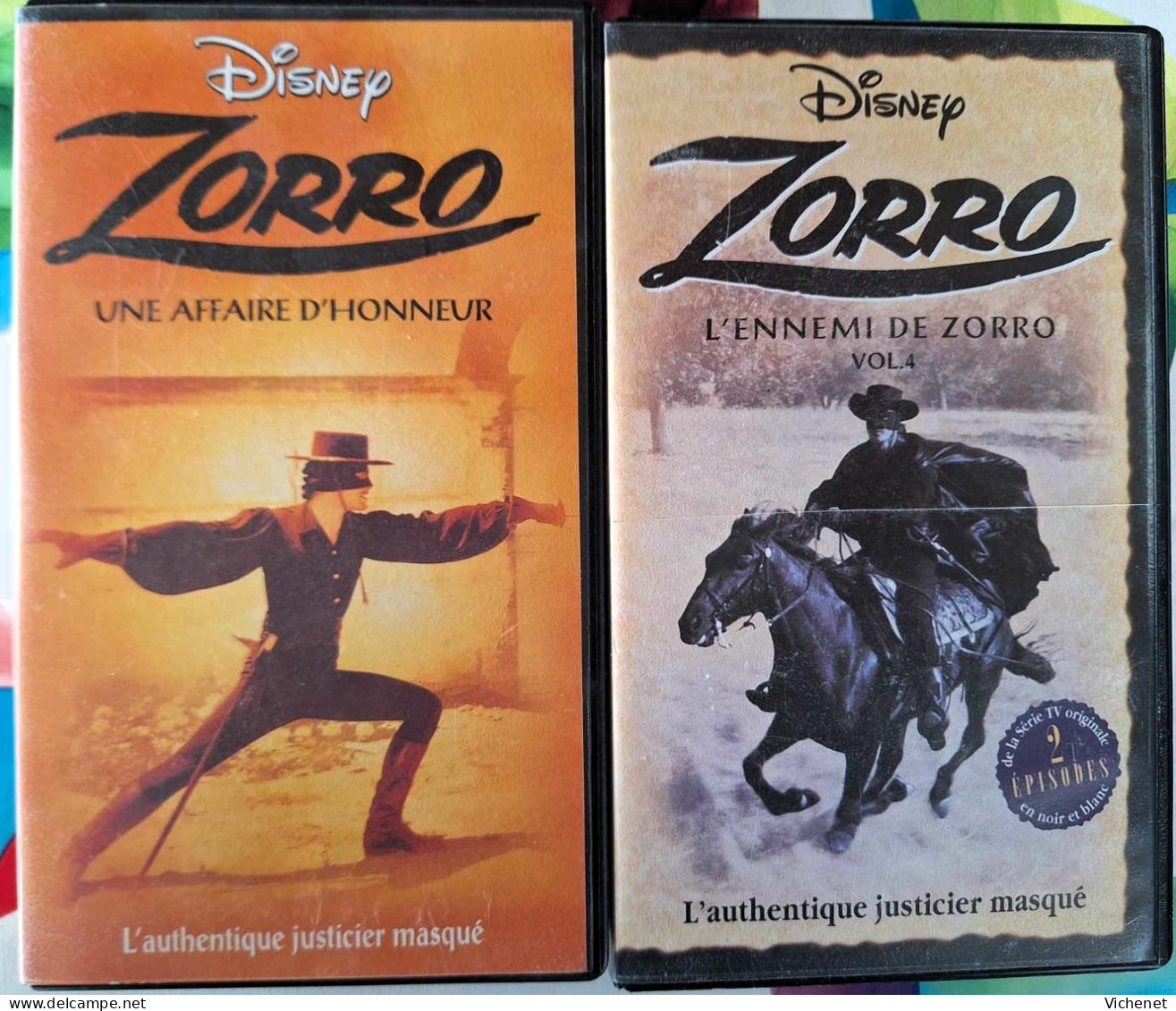 L'Ennemi De Zorro + Zorro, Une Affaire D'Honneur - Disney (2 VHS) - Action & Abenteuer