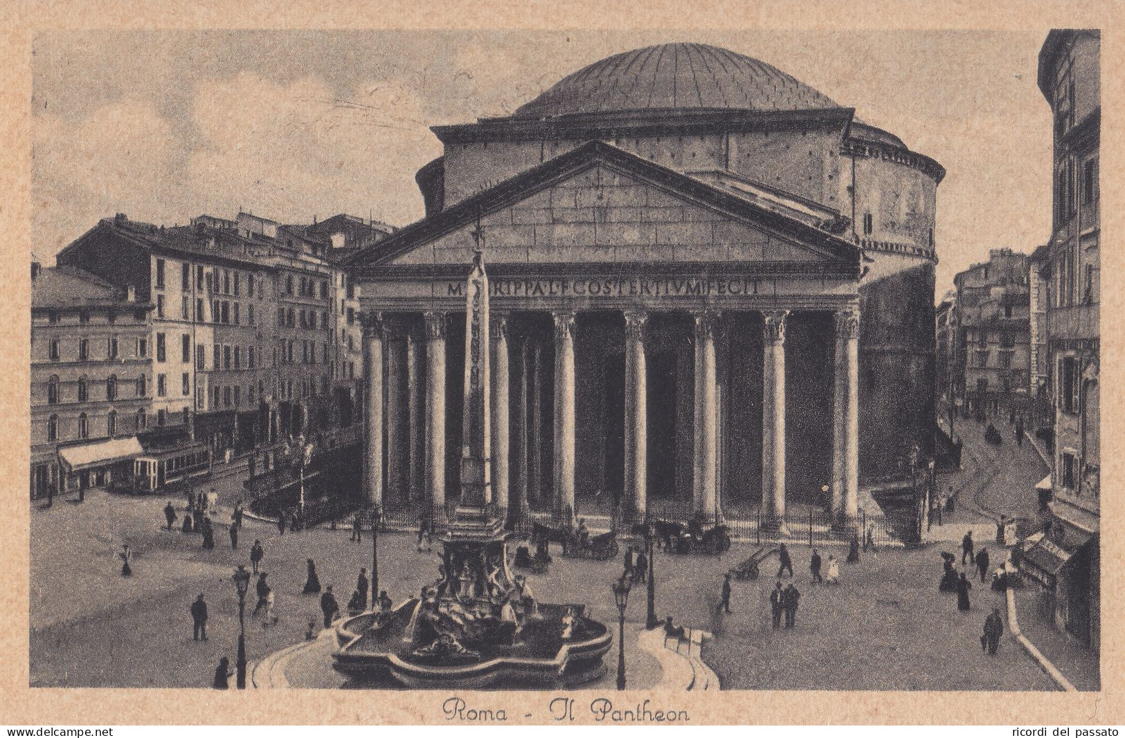 Cartolina Roma - Il Pantheon - Panteón