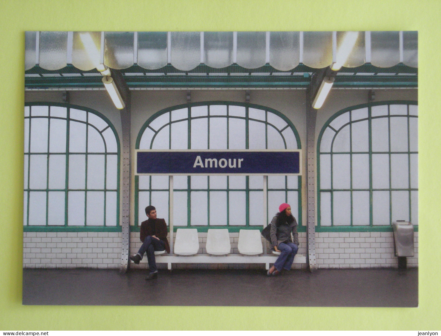 RATP - Quai Du Métro Paris - Amour - Carte Publicitaire émise Pour Les Voeux 2008 De La RATP - Métro