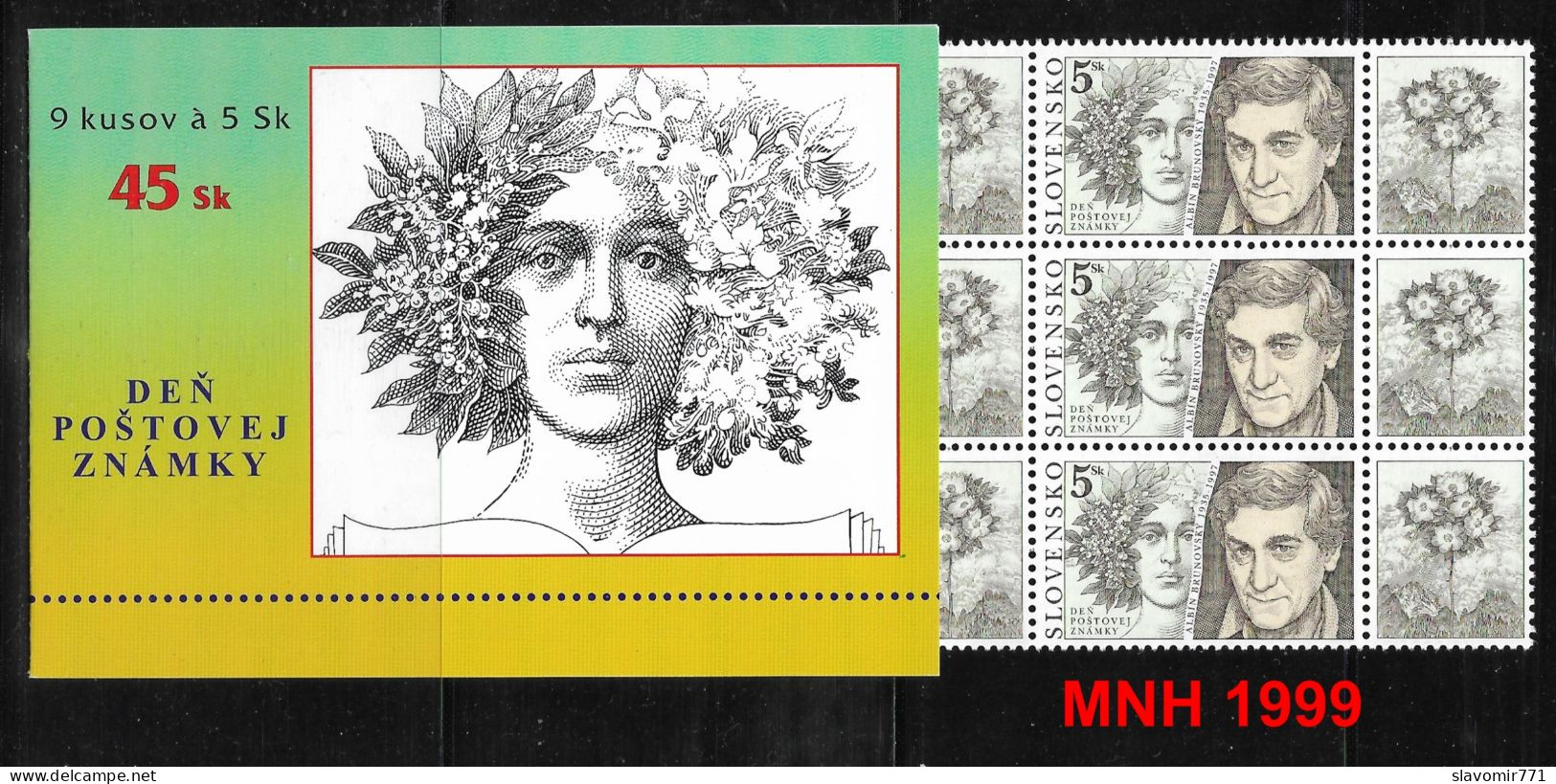 Slovakia 1999 ** Postage Stamp Day - Albín Brunovský   ** Michel SK 358  ** MNH ** Slowakei** Full Booklet RARE - Nuevos