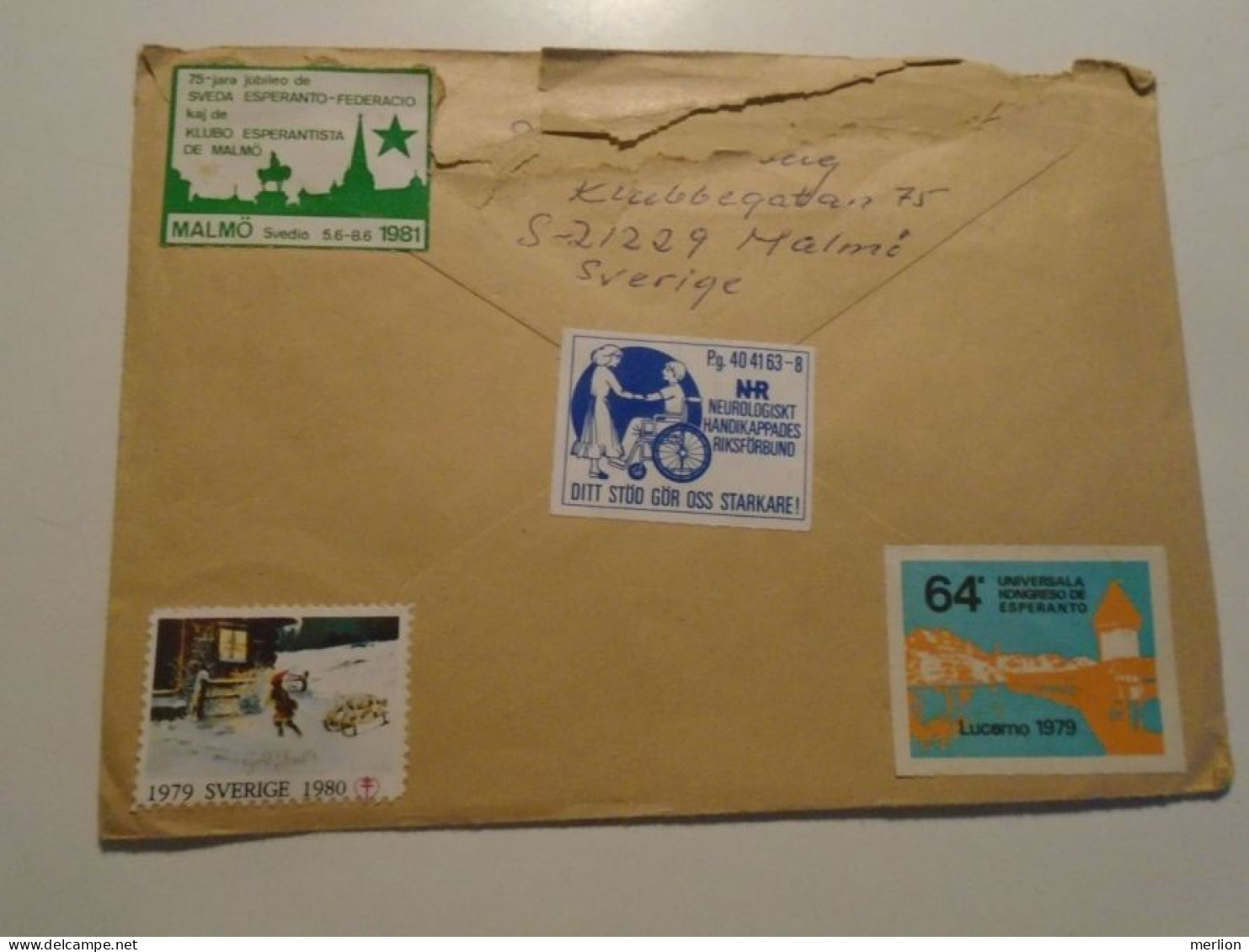 ZA490.31  Cover -Sweden  -Esperanto  -Cinderellas  Brasilia 1981 - Lucern Luzern 1979 , Malmö  1981 - Esperánto