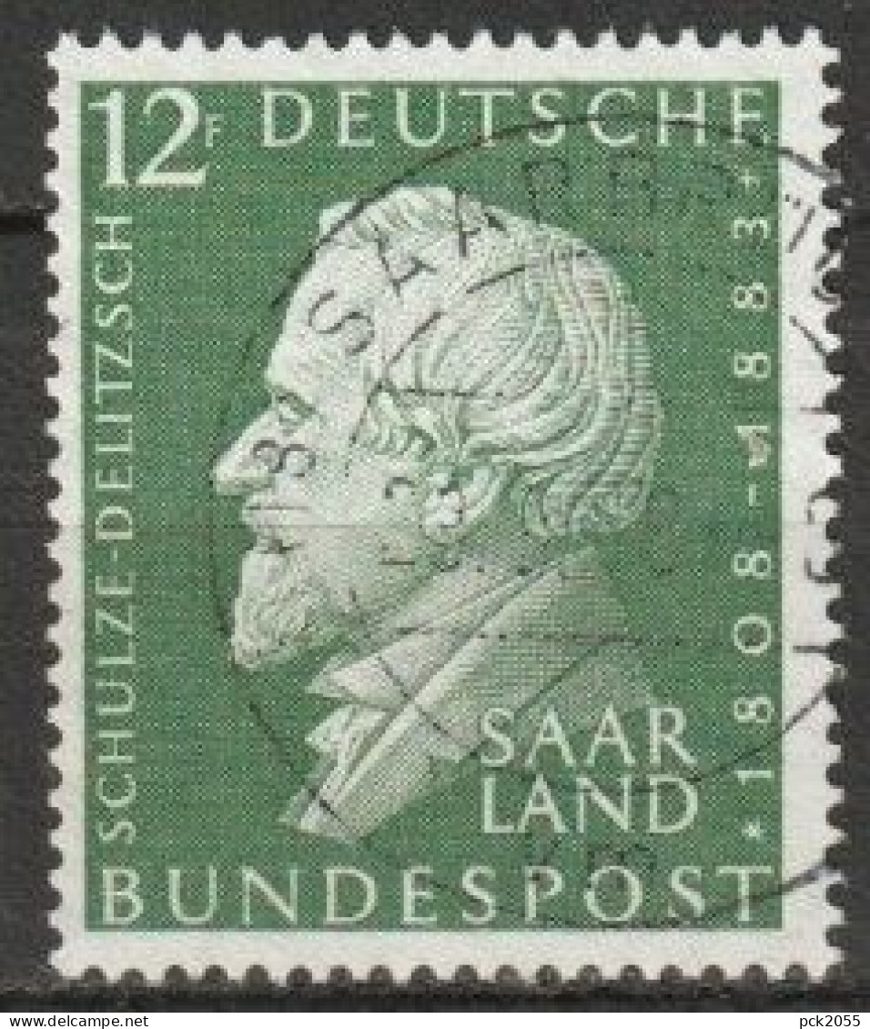 Saarland 1958 MiNr.438   O Gestempelt  150.Geb. Von Hermann Schulze-Delitzsch ( A 1298 ) - Gebruikt