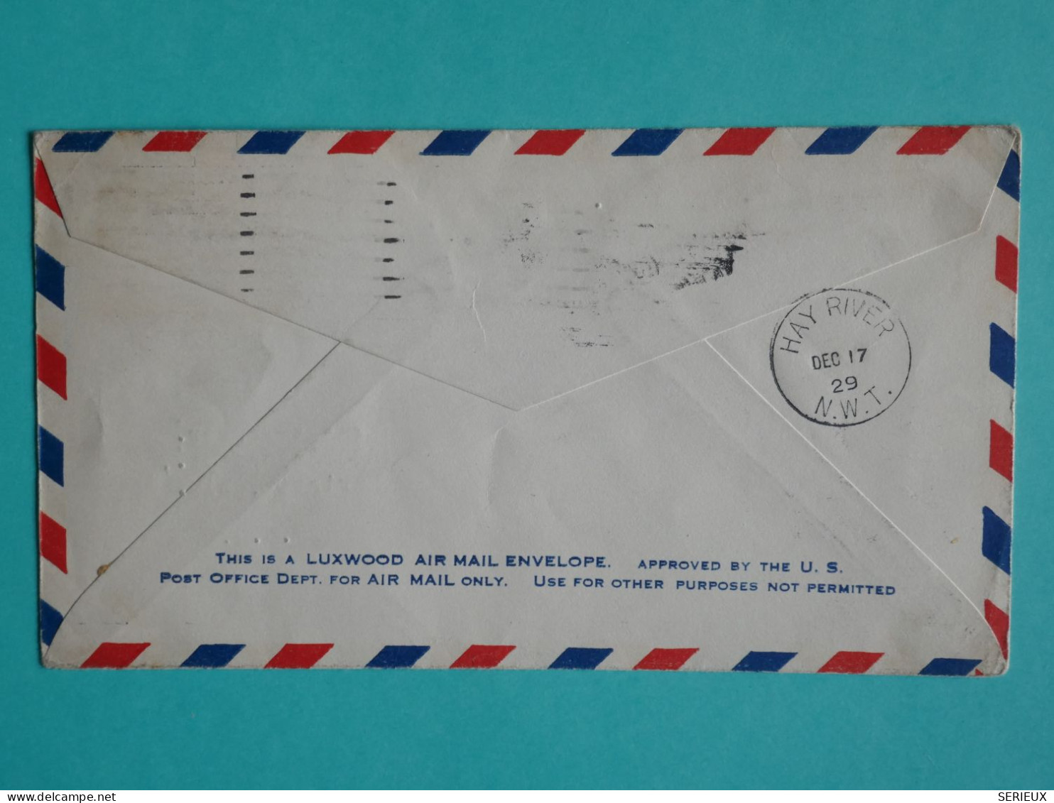 DJ 20  CANADA    BELLE  LETTRE 1ST FLIGHT   1929 EDMONTON A MARIETTA USA   +FORT MURRAY .HAY RIVER+AFF. INTERESSANT++ ++ - Airmail