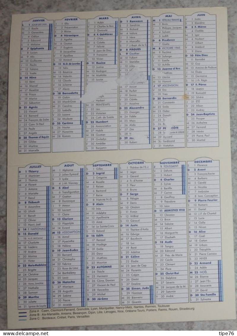 Petit Calendrier De  Poche 2007 Pharmacie  Homéopathie  Pot Bouteille - Cussac Haute Vienne - Petit Format : 2001-...