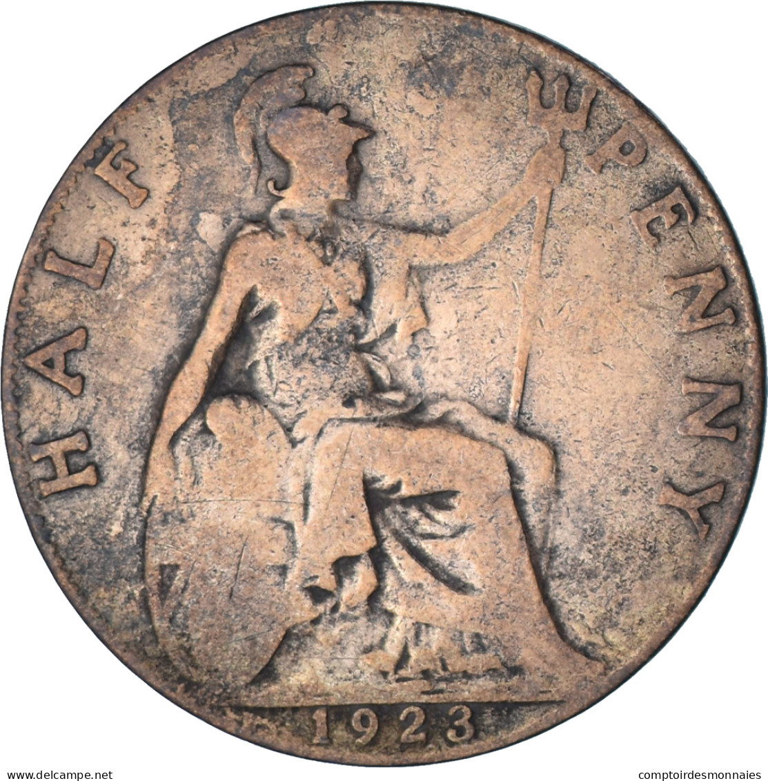 Grande-Bretagne, 1/2 Penny, 1923 - C. 1/2 Penny