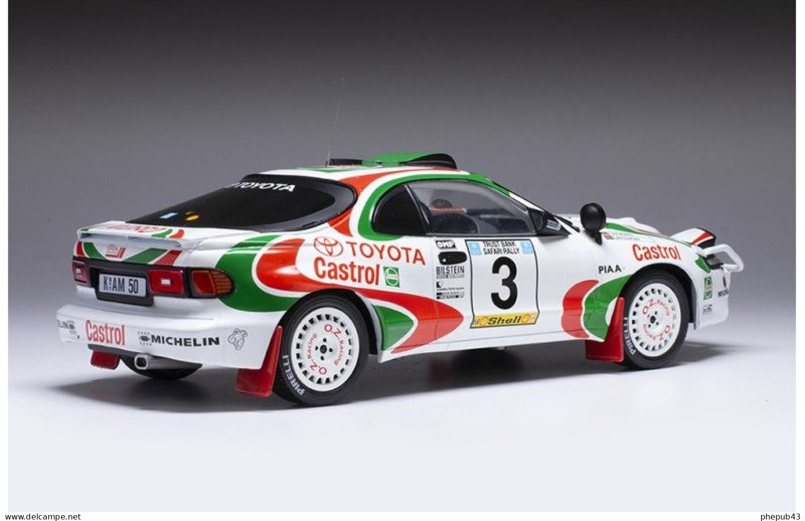 Toyota Celica Turbo 4WD (ST185) - Castrol - Safari Rally 1993 #3 - I. Duncan/I. Munro - Ixo (1:18) - Ixo