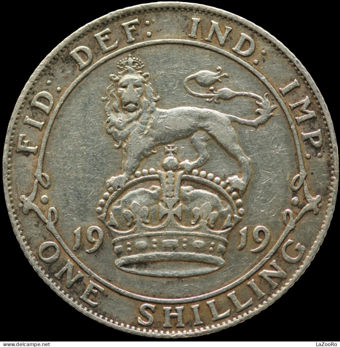 LaZooRo: Great Britain 1 Shilling 1919 VF / XF - Silver - I. 1 Shilling