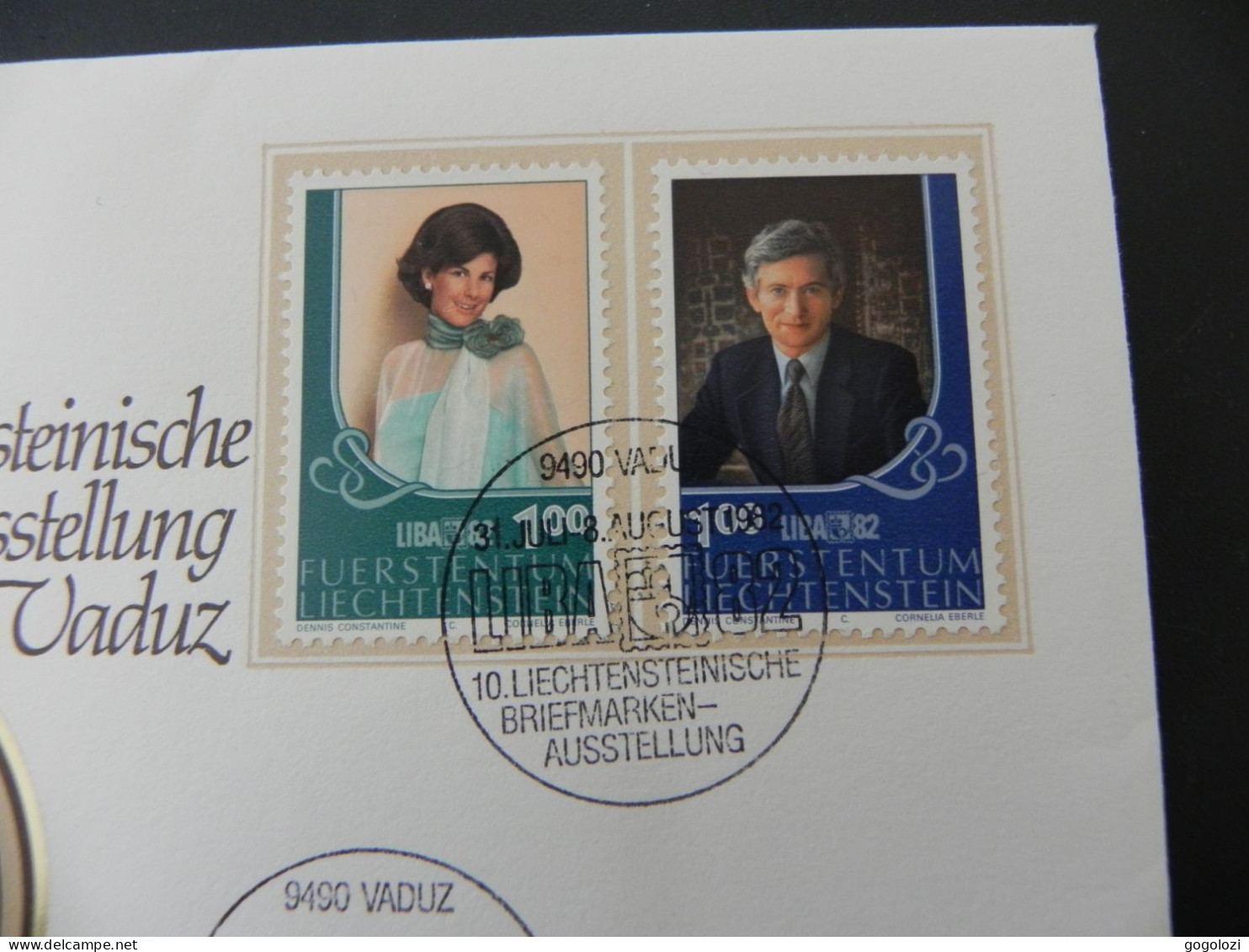 Medaille Medal - Liechtenstein Erinnerung An Die LIBA Briefmarkenausstellung Vaduz 1982 - Numis Letter - Liechtenstein