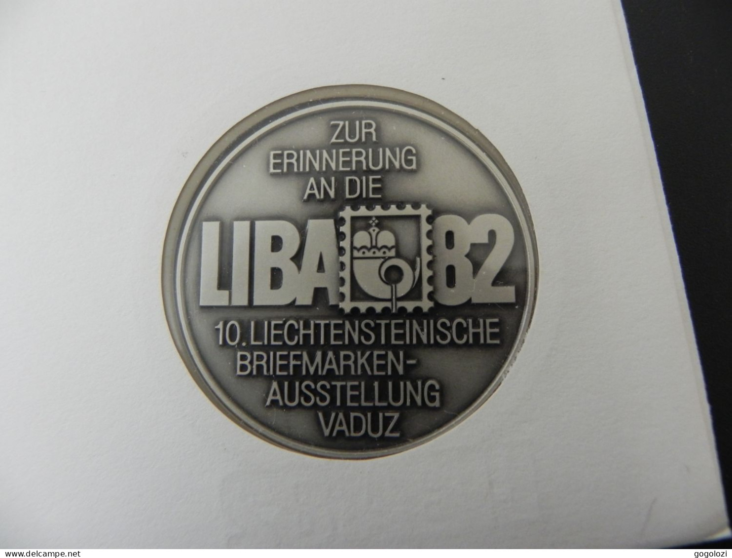 Medaille Medal - Liechtenstein Erinnerung An Die LIBA Briefmarkenausstellung Vaduz 1982 - Numis Letter - Liechtenstein