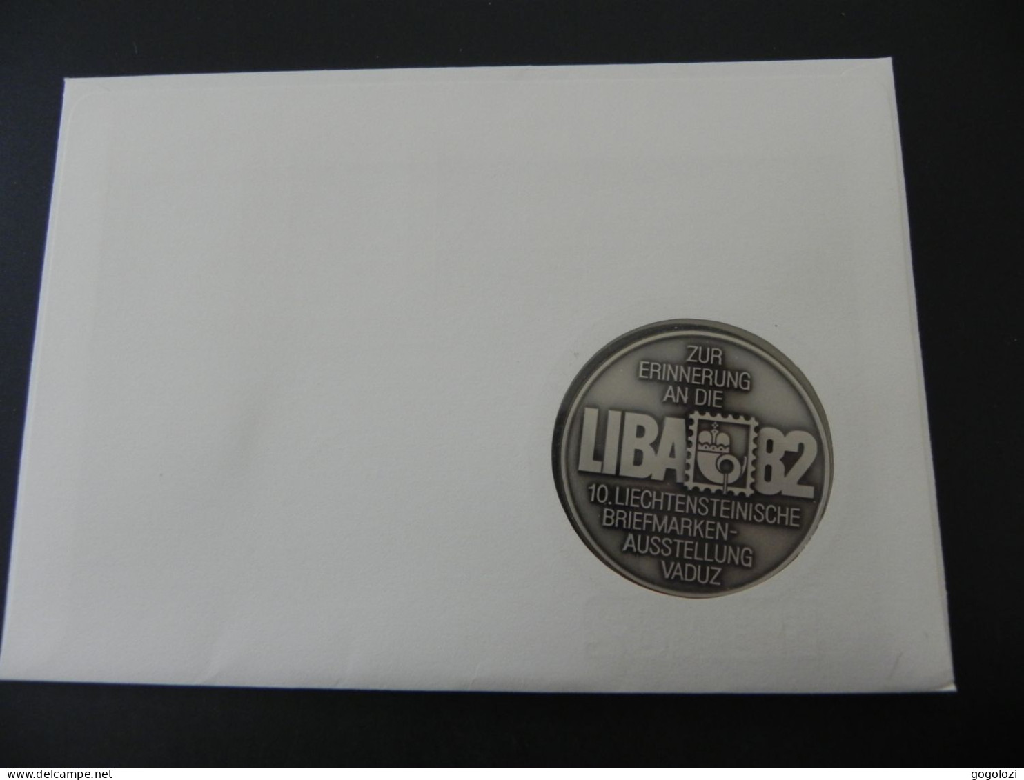 Medaille Medal - Liechtenstein Erinnerung An Die LIBA Briefmarkenausstellung Vaduz 1982 - Numis Letter - Liechtenstein