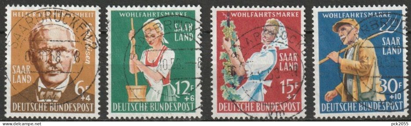 Saarland 1958 MiNr.441- 444   O Gestempelt  Landwirtschaft ( A 1337 ) - Oblitérés