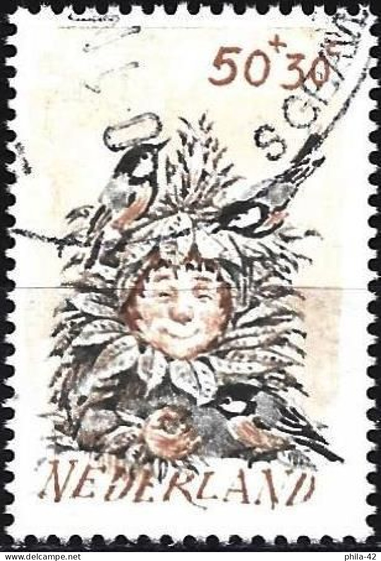 Netherlands 1982 - Mi 1223 - YT 1193 ( Child With Coal Tit ) - Used Stamps