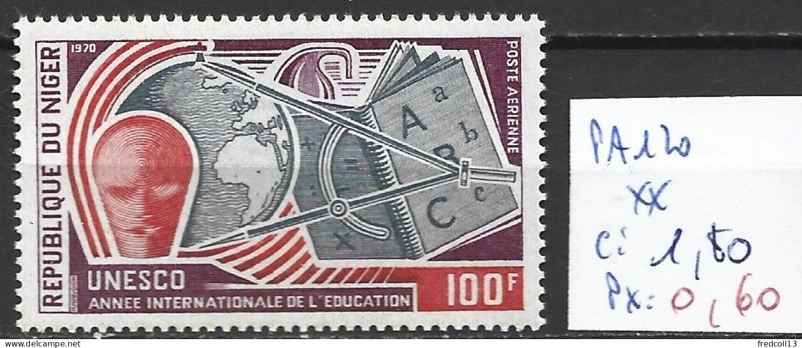 NIGER PA 120 ** Côte 1.80 € - UNESCO