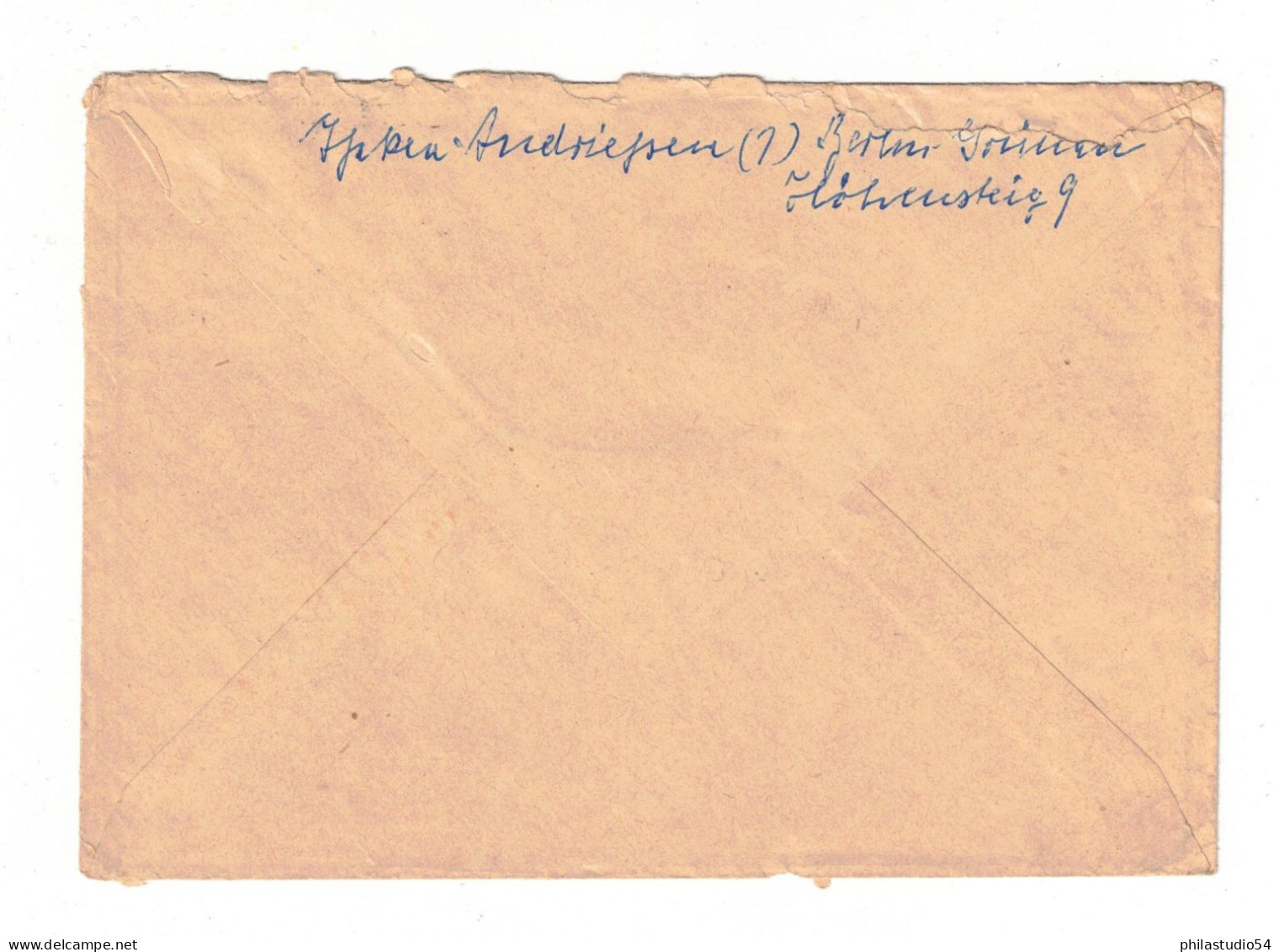 1951, 12 Pf. Wintersportmeisterschaften Im Senlrechten Paar Auf Fernbrief Ab Berlin - Storia Postale