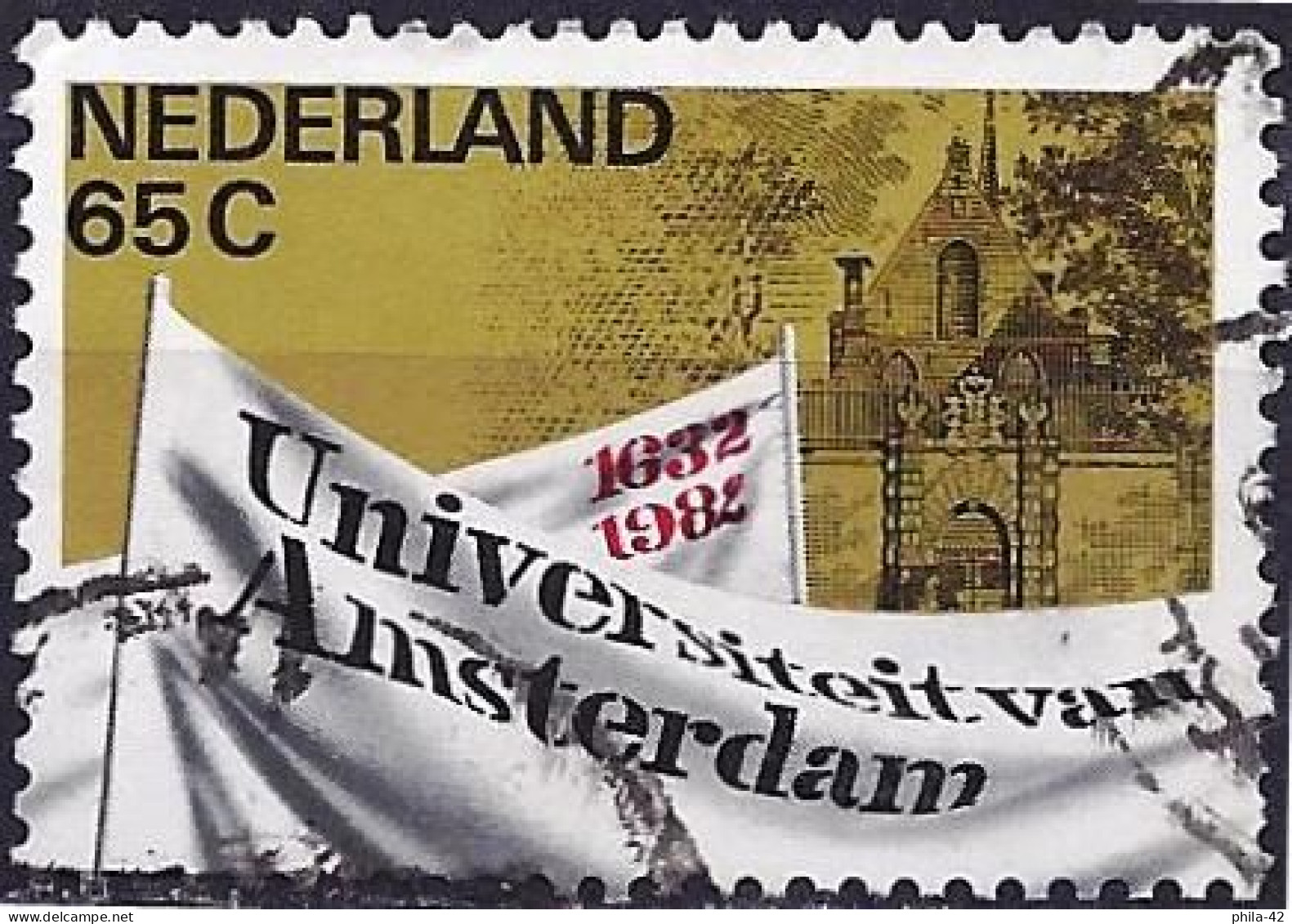 Netherlands 1982 - Mi 1198 - YT 1171 ( University Of Amsterdam ) - Oblitérés