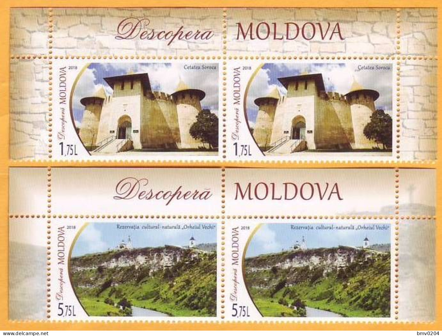 2018 Moldova Moldavie Discover Moldova Museum, Fortress Soroca Orhei Natural - Cultural Reserve 2х2v Mint - Sonstige & Ohne Zuordnung