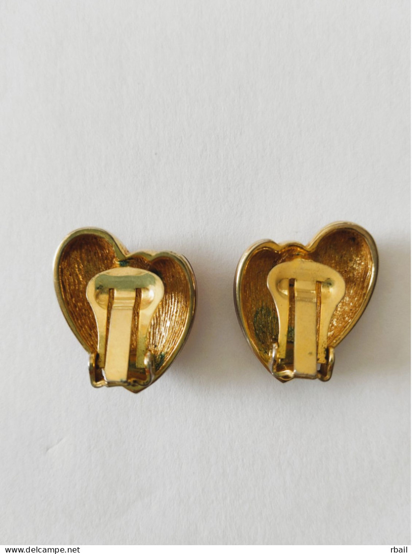 Ancienne Boucle Oreille Fantaisie (metal émaillé ) - Earrings