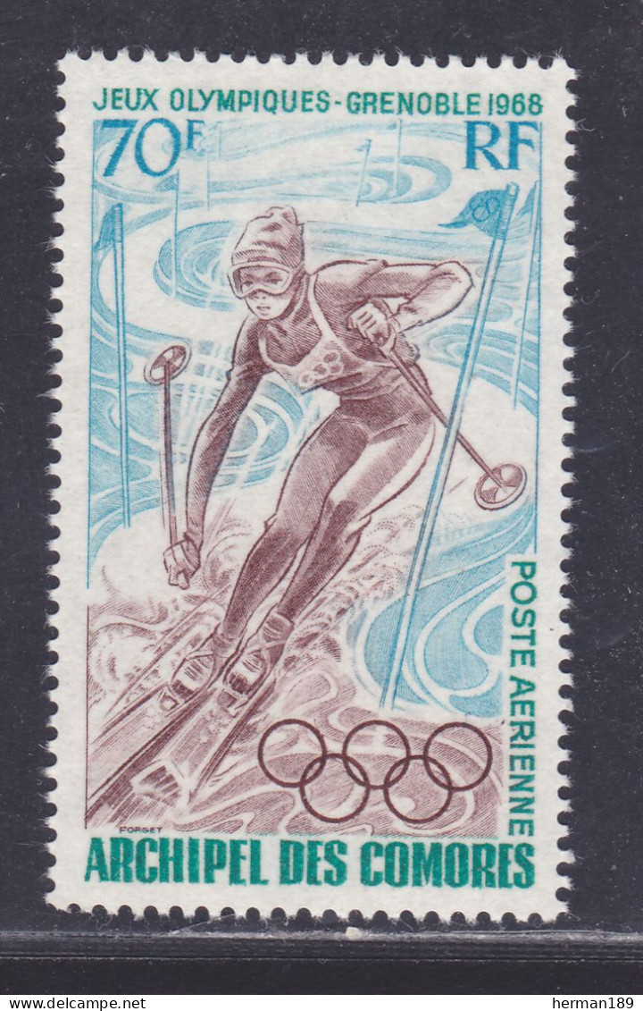 COMORES AERIENS N°   22 ** MNH Neuf Sans Charnière, TB (D6784) Jeux Olympiques à Grenoble - 1968 - Poste Aérienne