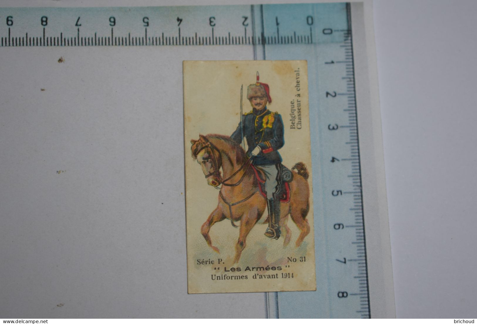 Chocolat Victoria Série P Les Armées Uniformes Avant 1914 N° 31 Belgique - Chasseur à Cheval - Victoria