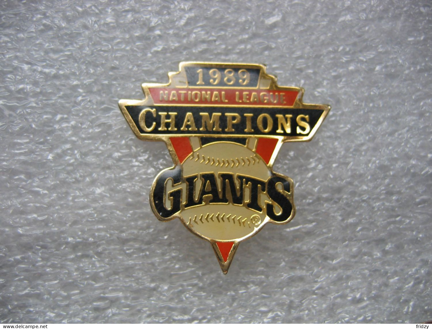Pin's Des Giants De New York (football Américain). Champions En National League En 1989 - Football