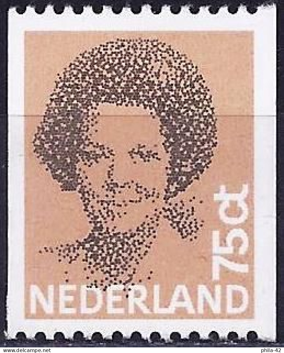 Netherlands 1986 - Mi 1211 C - YT 1181a ( Queen Beatrix ) MNH** Black Number - Gebruikt